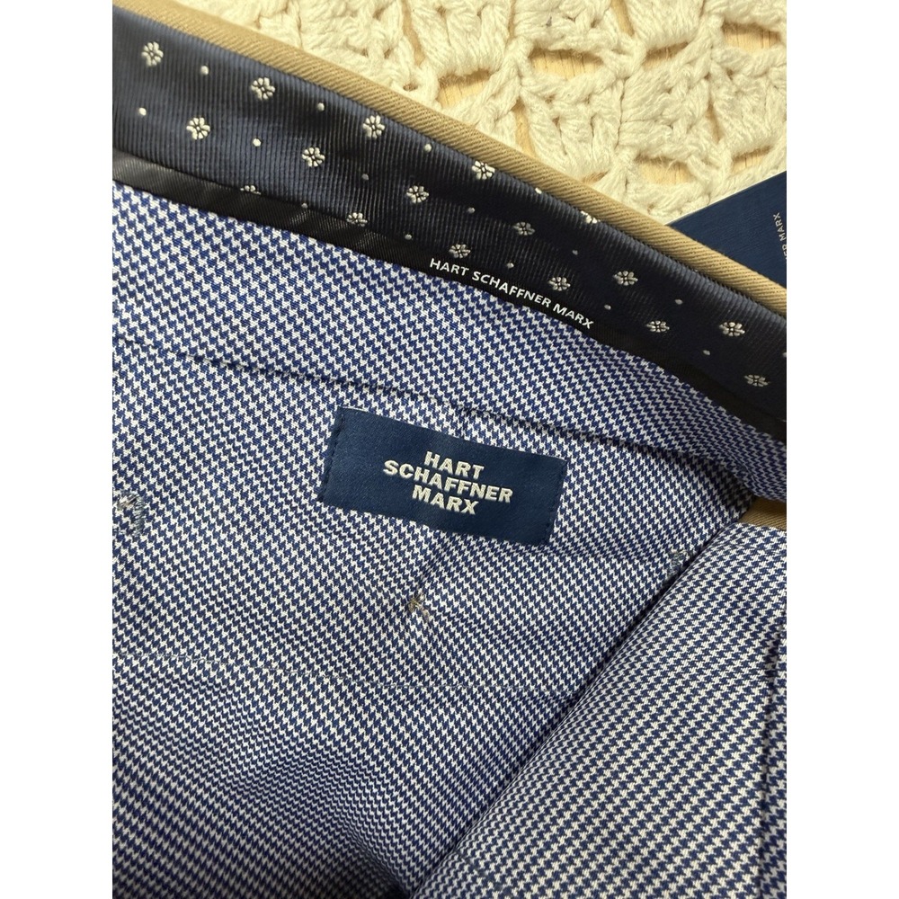 Hart Schaffner Marx Dress Pant Men's 36x32 Beige Platinum Comfortable Wear NWT - Picture 9 of 12